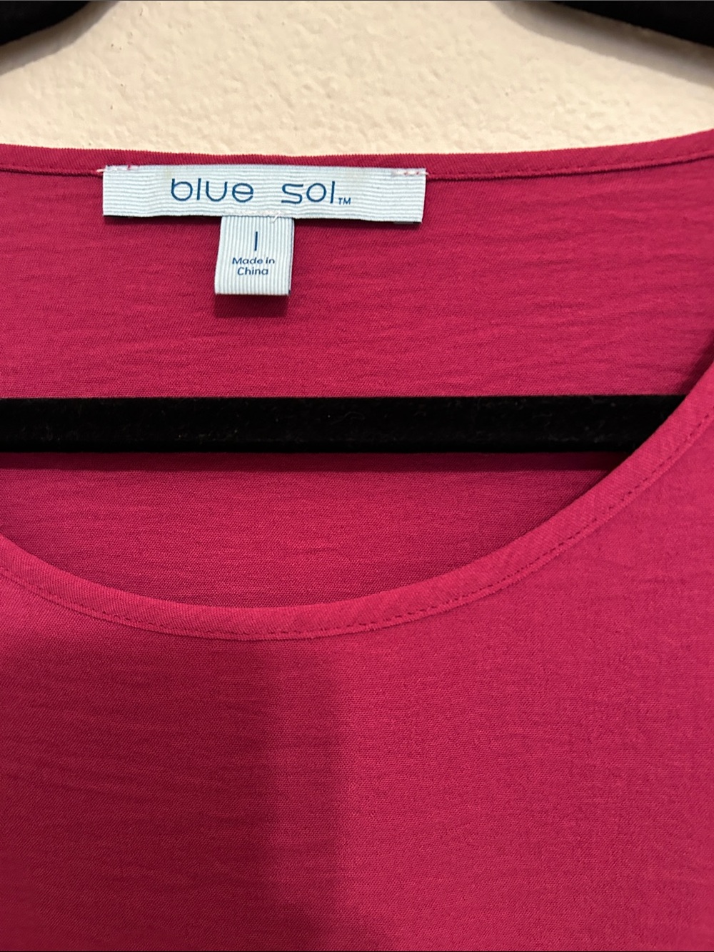 Blue Sol Raspberry Puff-Sleeve Blouse - Picture 2 of 2